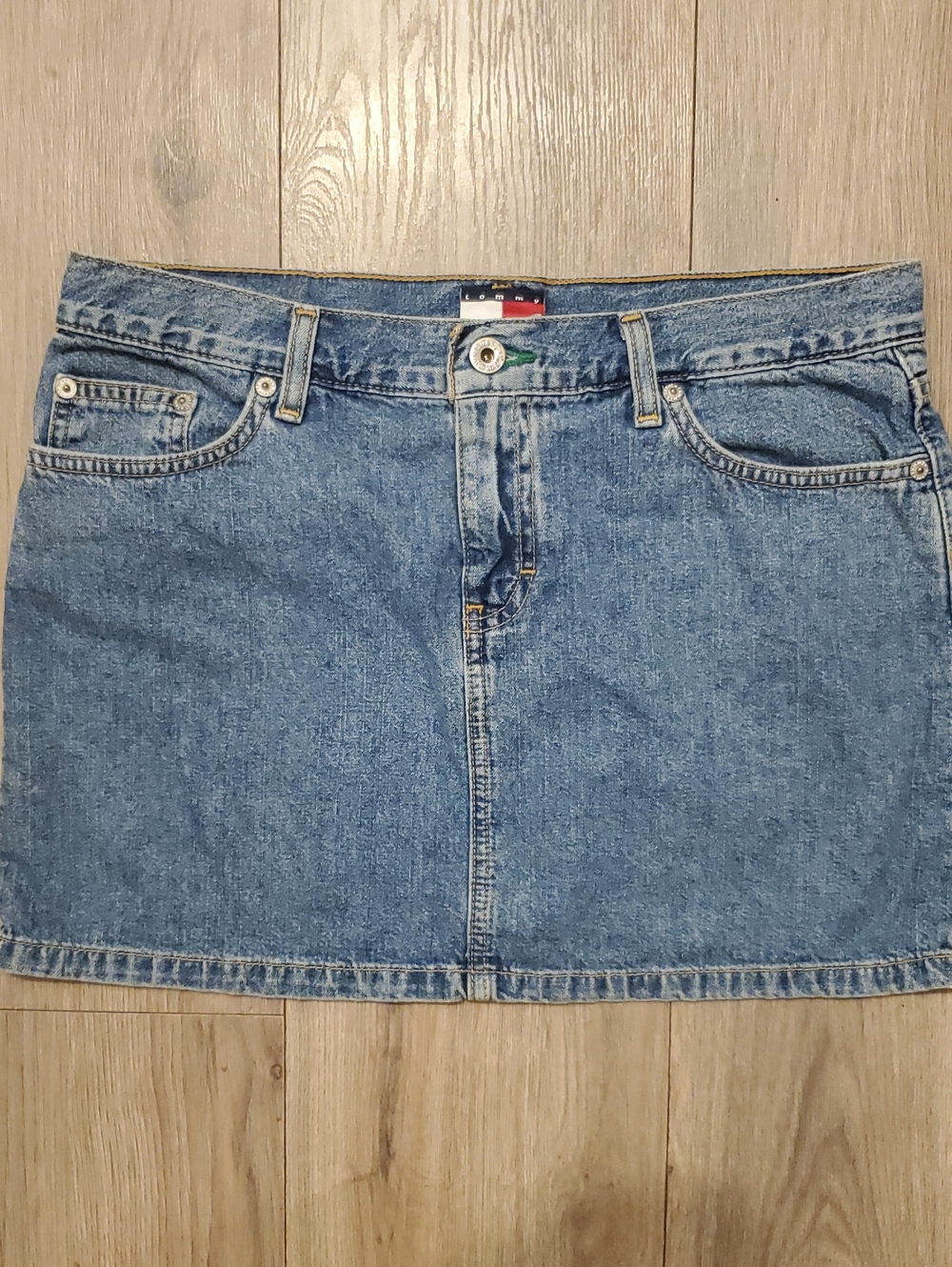 Tommy Hilfiger Blue Denim Mini Skirt